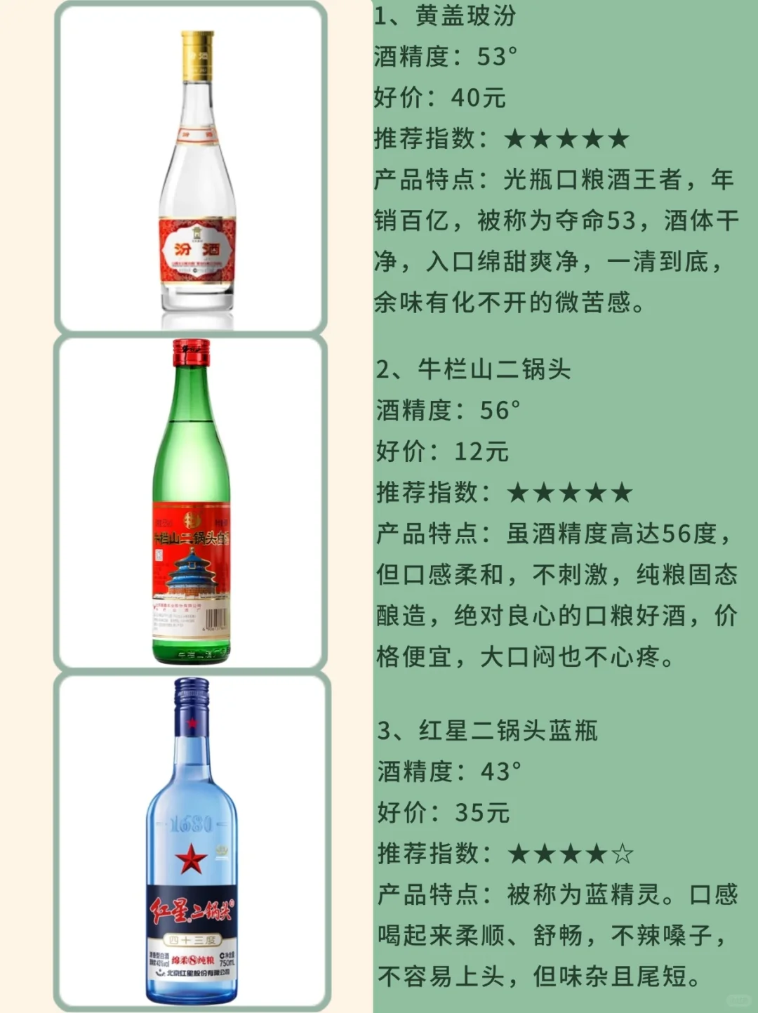 24款纯粮光瓶酒,价格不过百,都是好口粮!