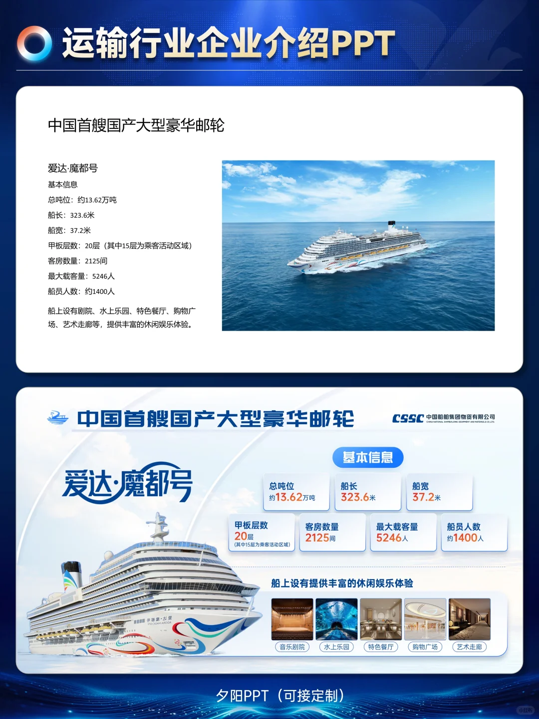 ✅案例展示｜运输行业企业介绍PPT