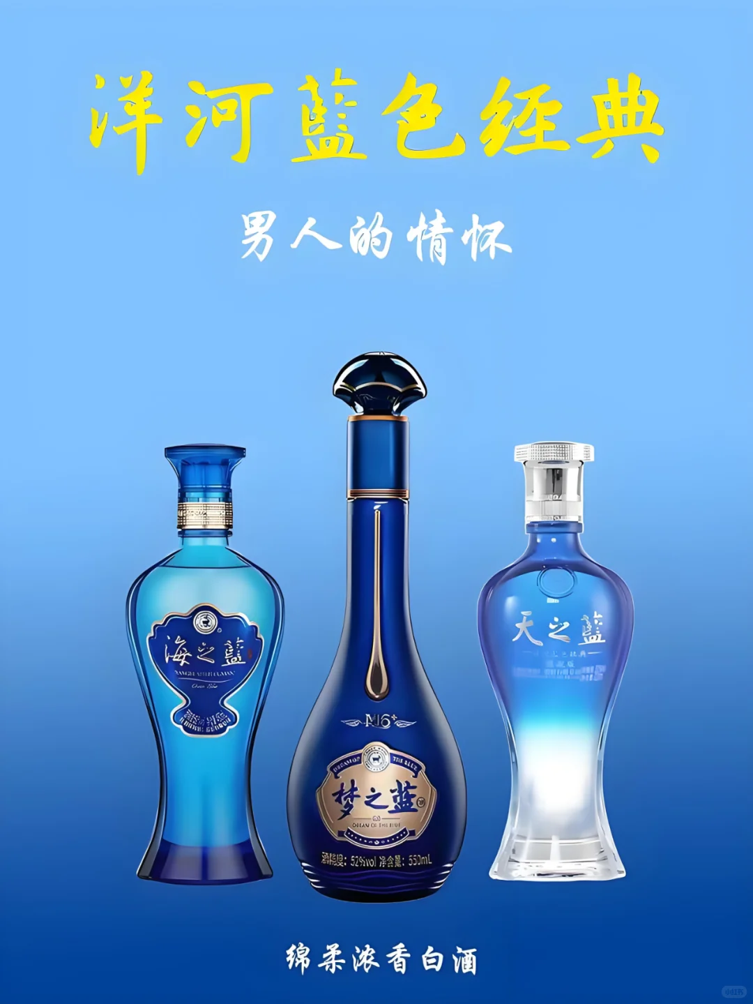 一图秒懂白酒——洋河蓝色经典?