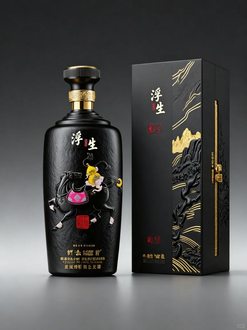 马年包装设计|【浮生】白酒品牌包装设计