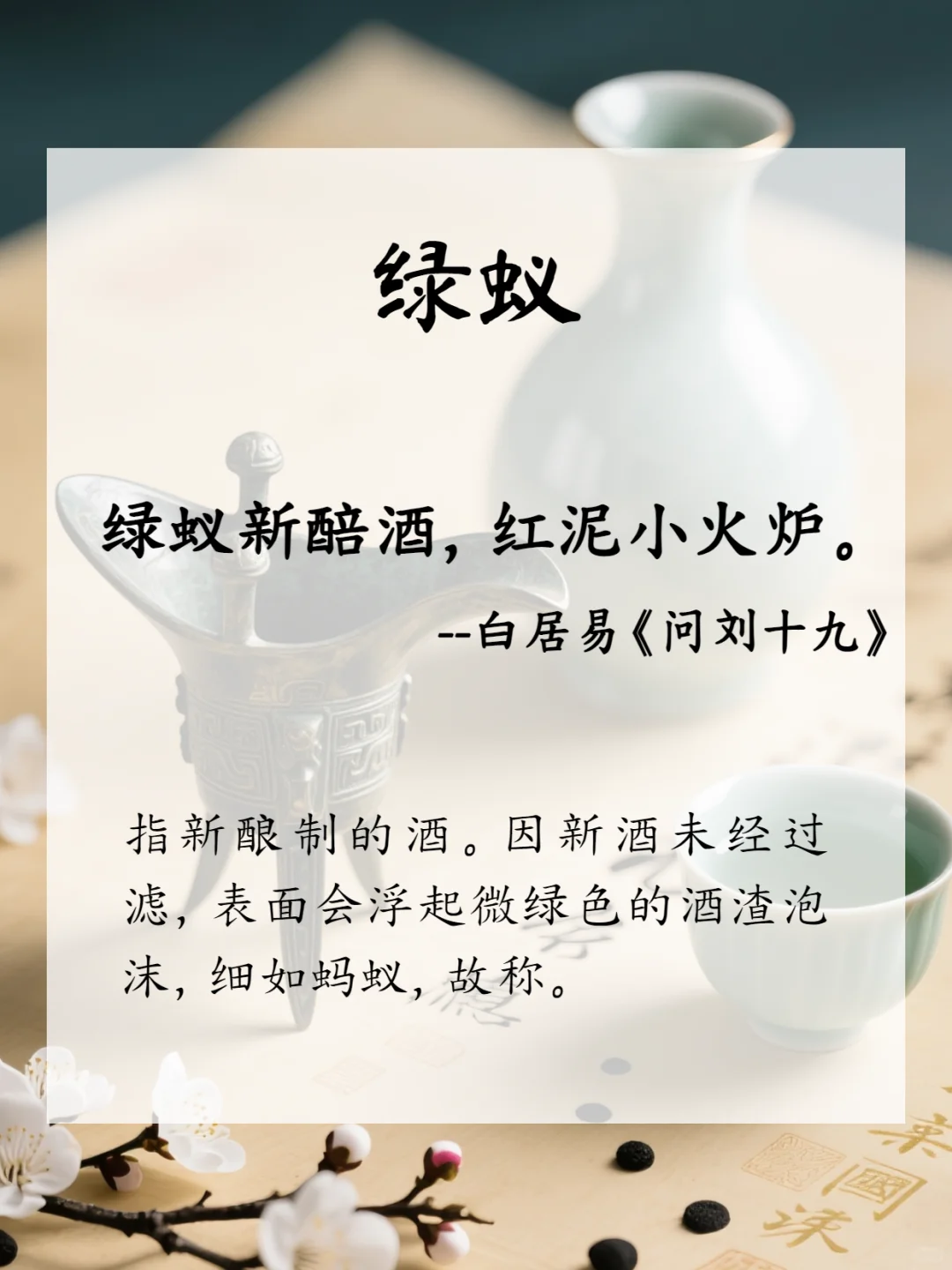 古人酒的雅名，美到可以写进小说里！