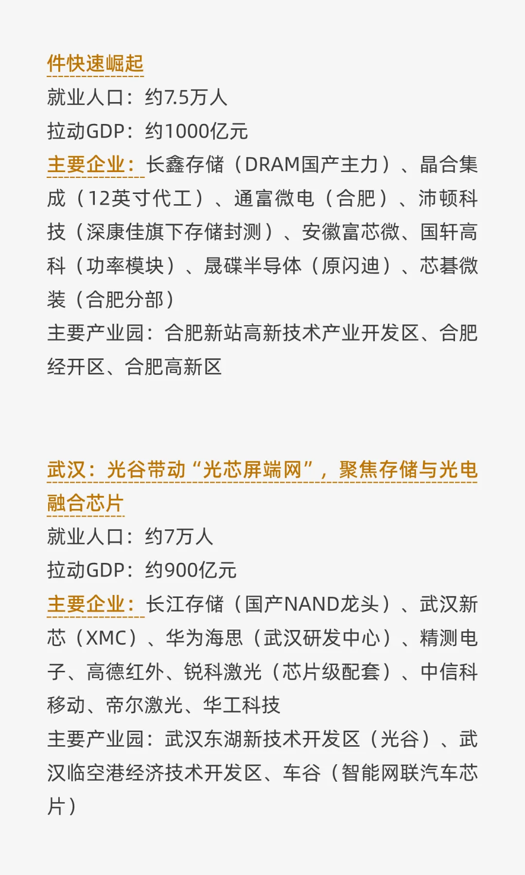 中国半导体产业重镇排名