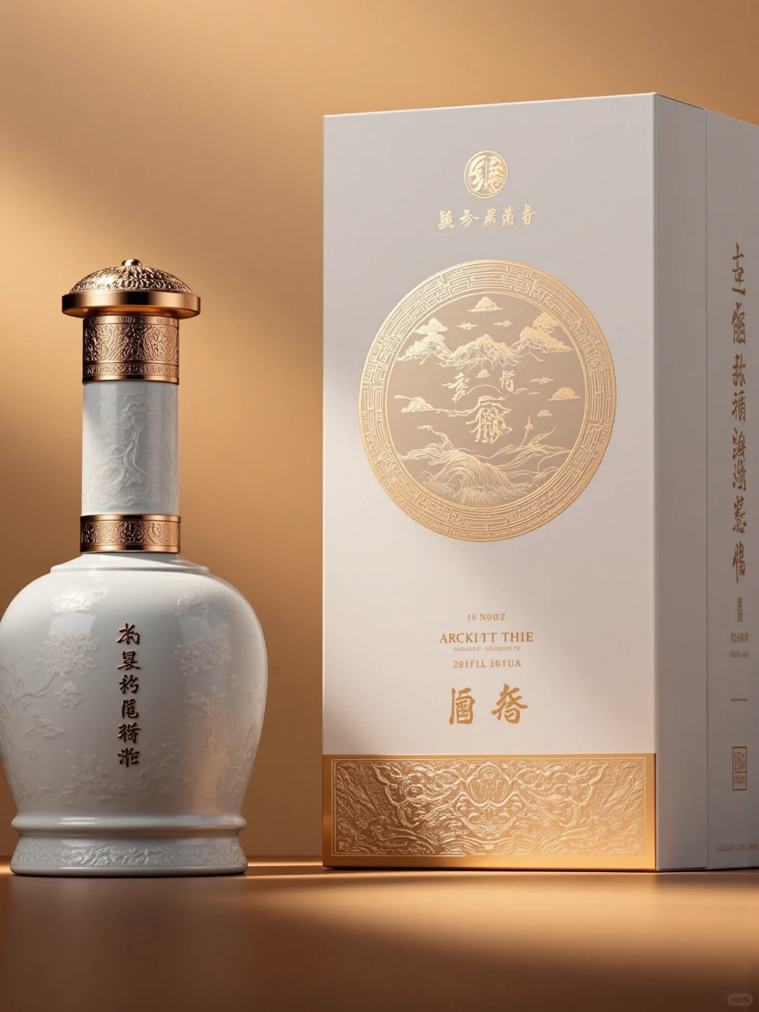 繁花似锦，春暖花开 酒包装设计