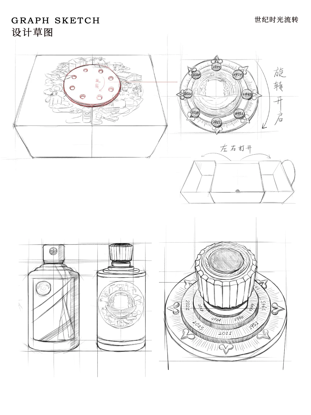 原创设计：酒包装 纪念酒礼盒 新年礼盒