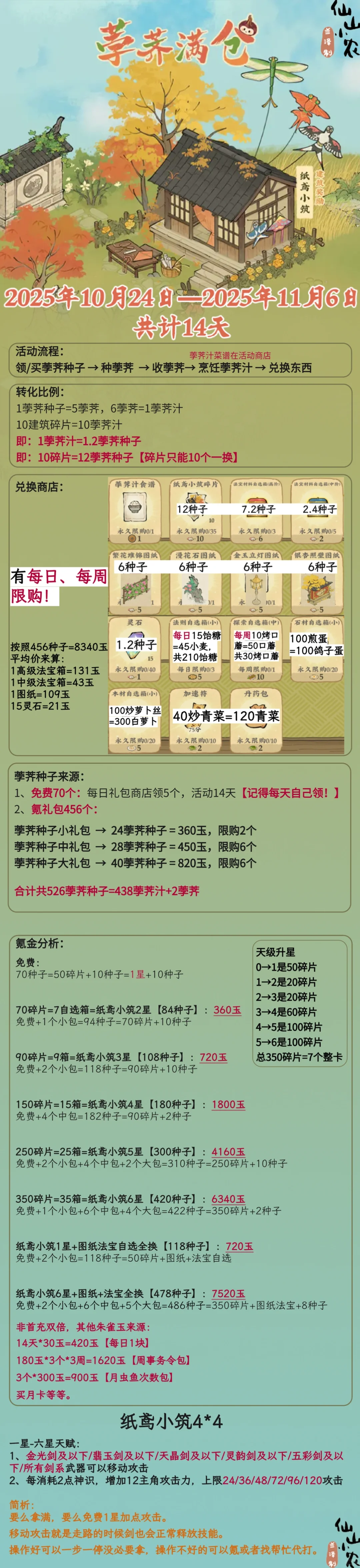 荸荠满仓活动攻略1.0