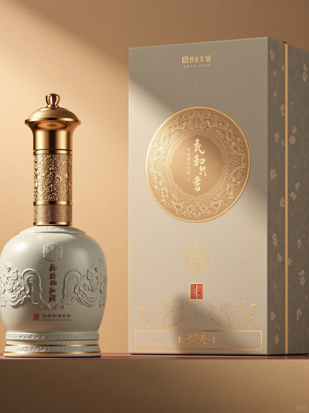 繁花似锦，春暖花开 酒包装设计