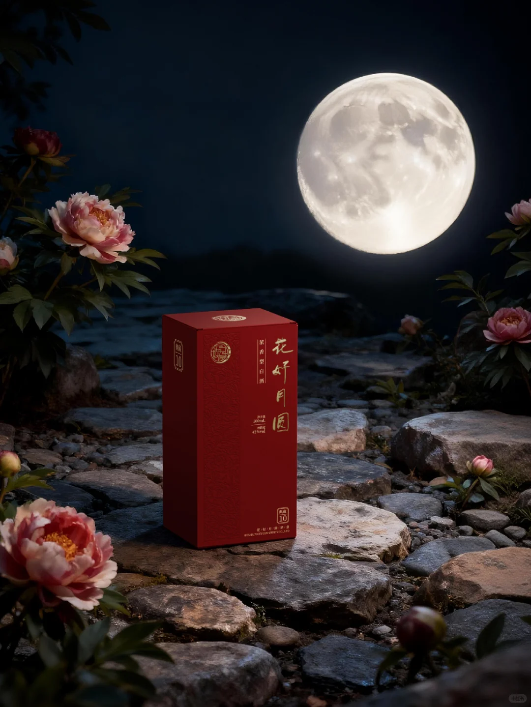 这款“画好月圆”白酒包装美到我想立刻收藏
