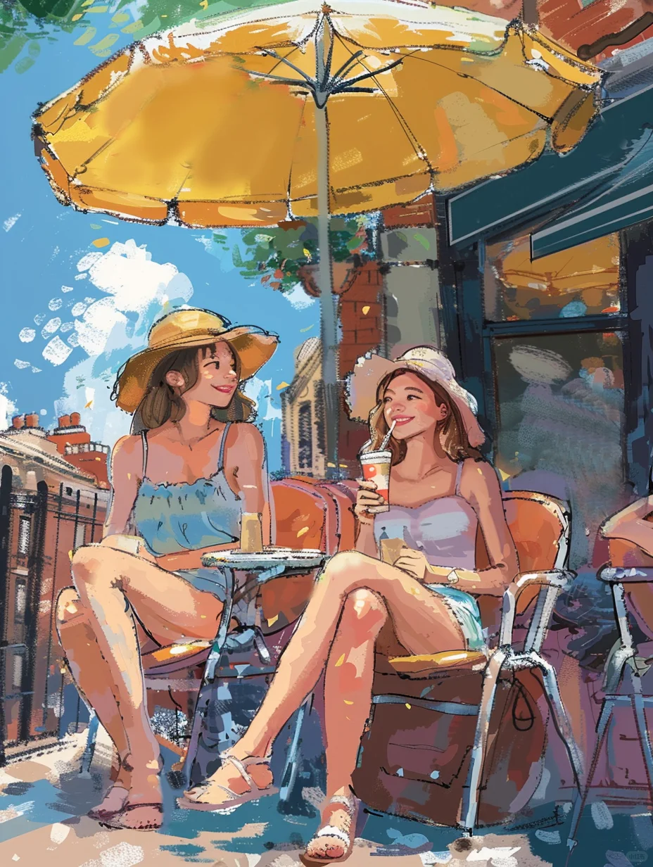 约上闺蜜一起吃吃喝喝，说一些说不完的话～