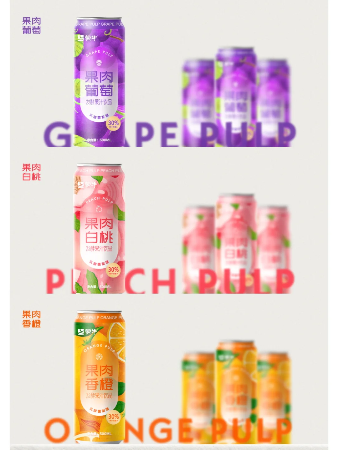 原创设计｜乳酸菌发酵果肉果汁饮品