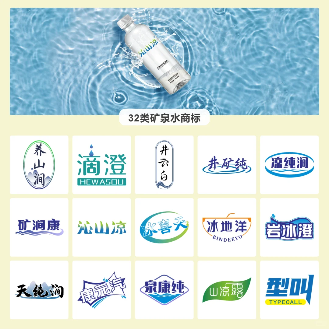 32类 矿泉水 饮用水? 商标推荐