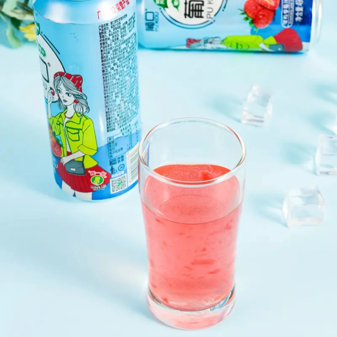 葡口果粒草莓汁饮料