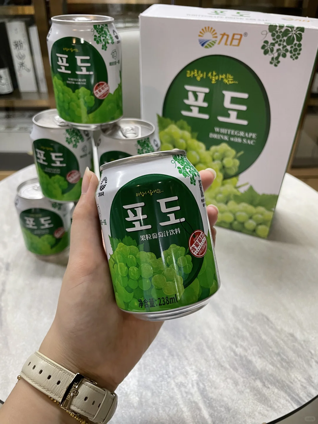 九日果粒葡萄汁饮料也太懂我了吧~