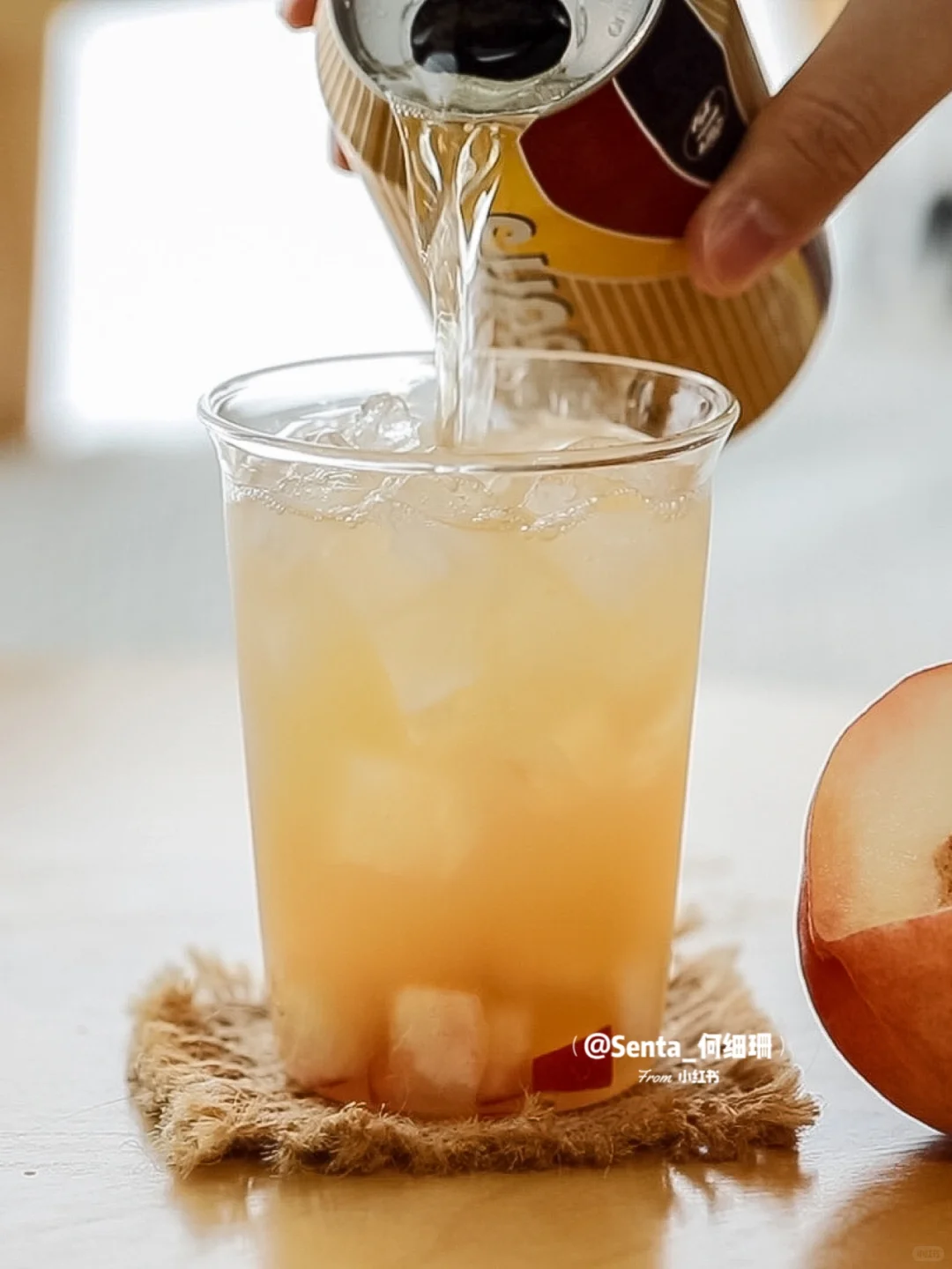 夏日绝配被我发现啦‼️桃桃干姜水鸡尾酒?