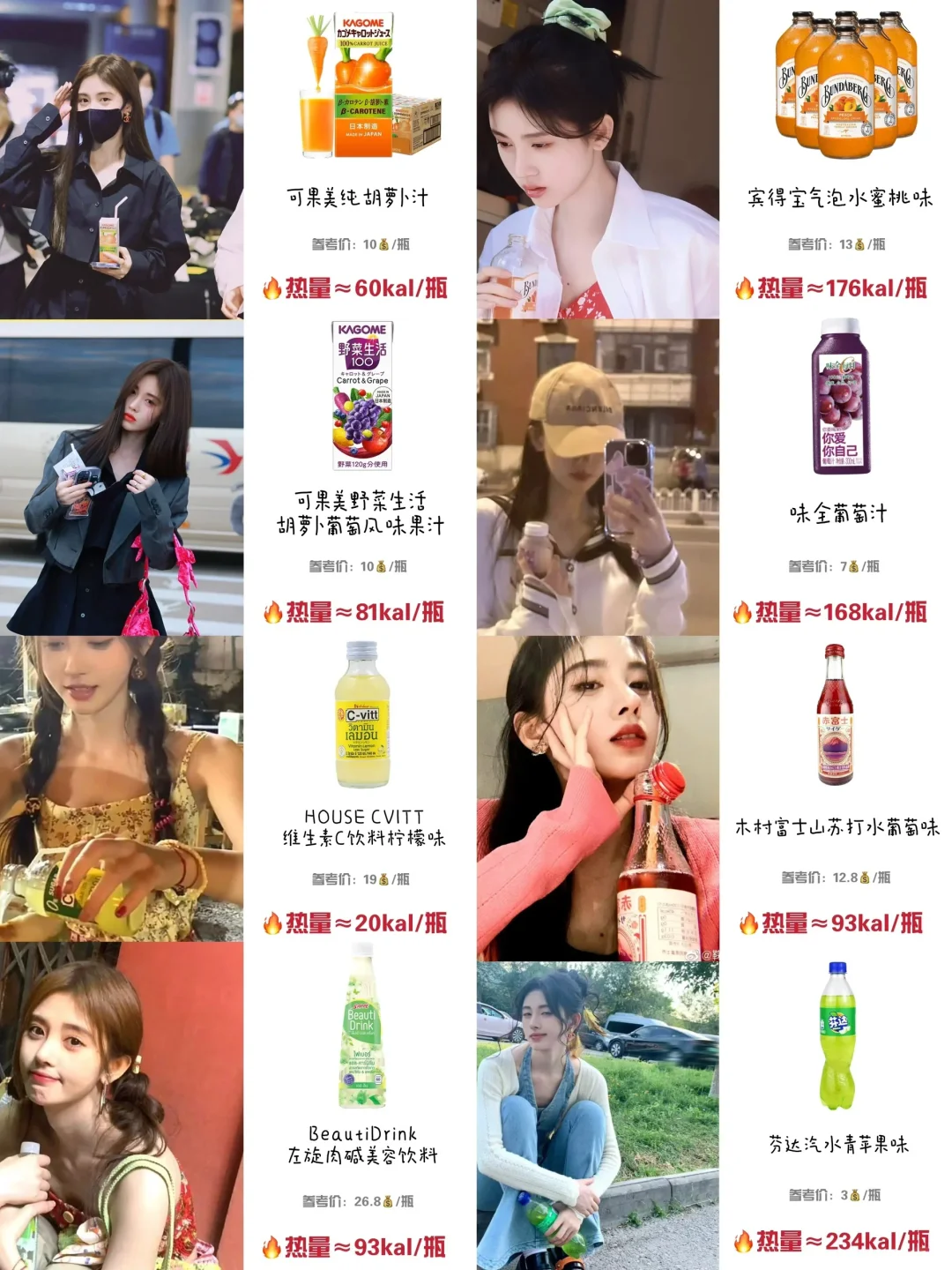 鞠婧祎的健康低卡饮料合集?｜减脂期下午茶