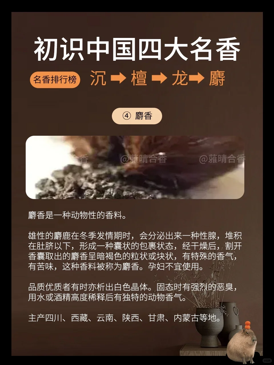 一分钟了解中国四大名香！?秒变识香达人