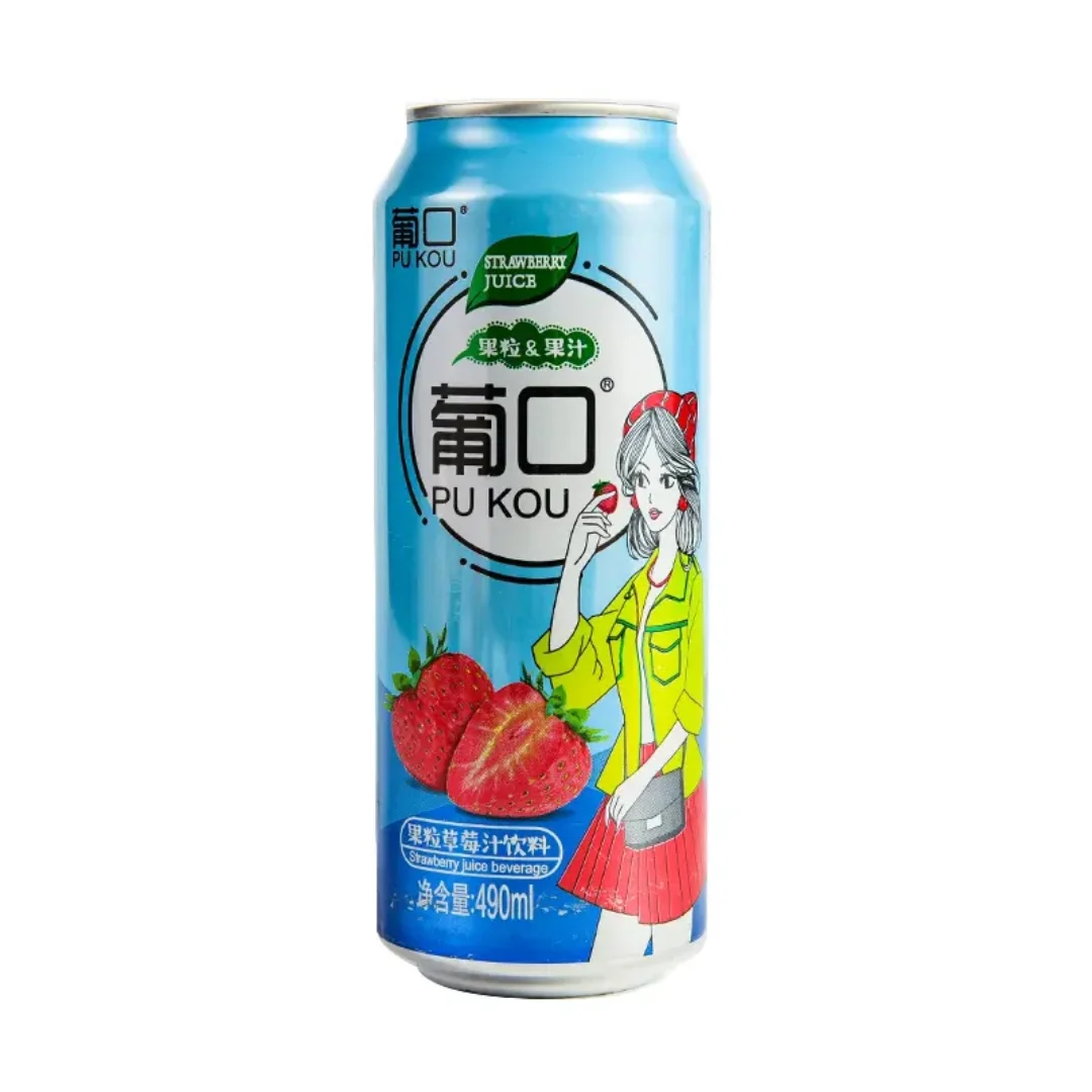 葡口果粒草莓汁饮料