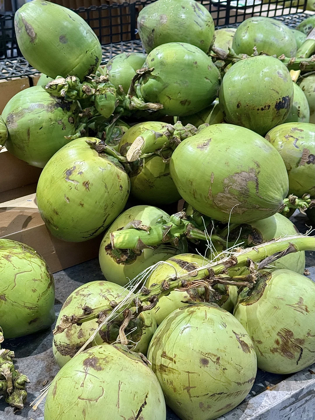 不到一杯奶茶钱就可以在菜市场喝到青皮椰?