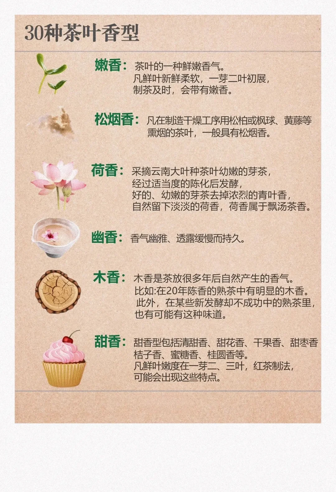 30种茶叶香型，能辨别一半算你厉害