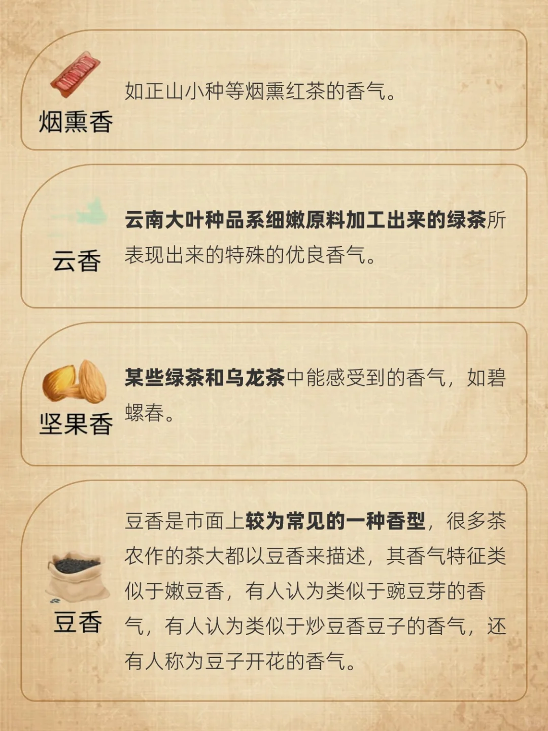 37种茶叶香气，收藏起来慢慢看哟❗❗❗