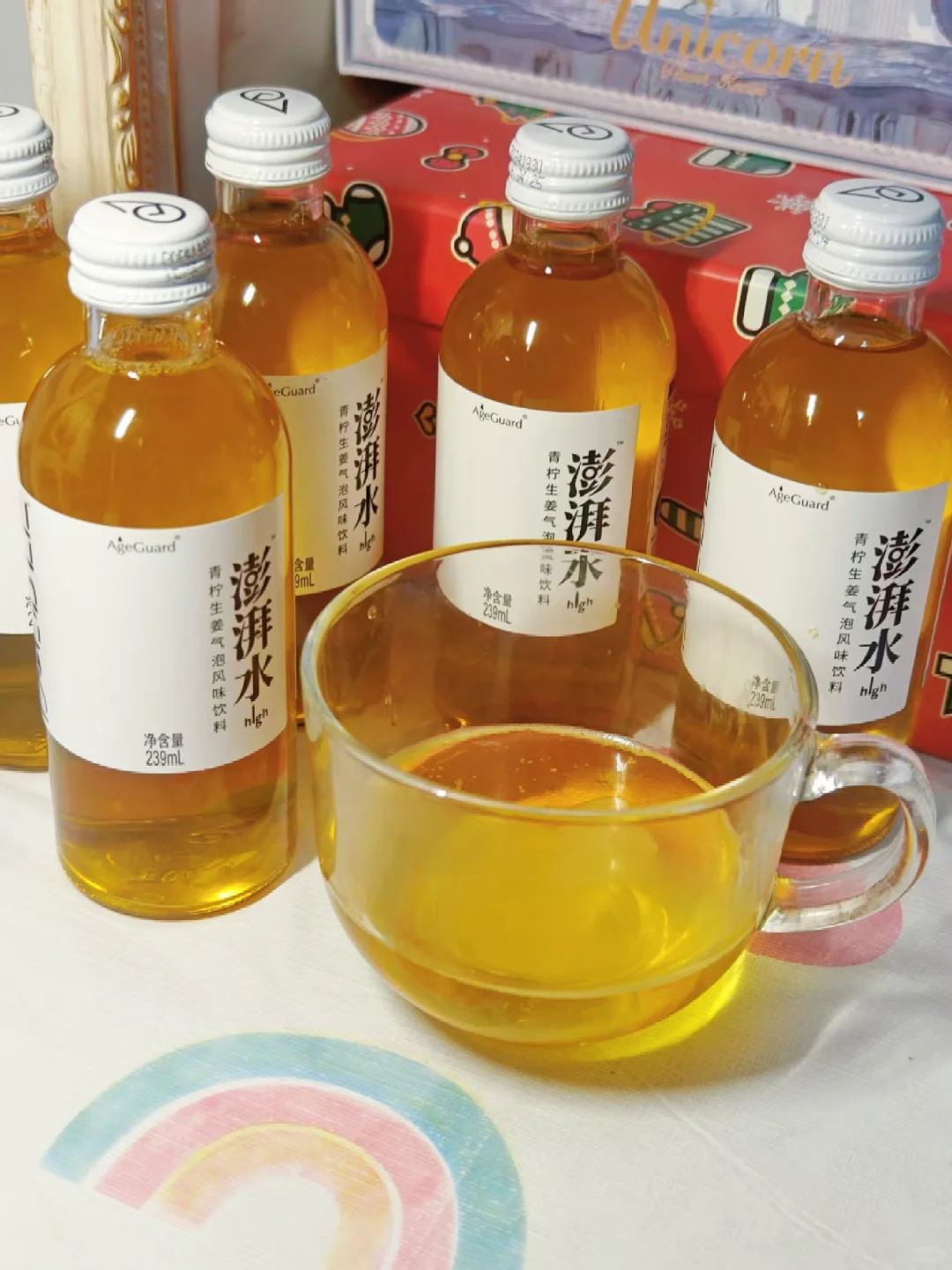 青柠➕生姜 神仙搭配的小饮料~~