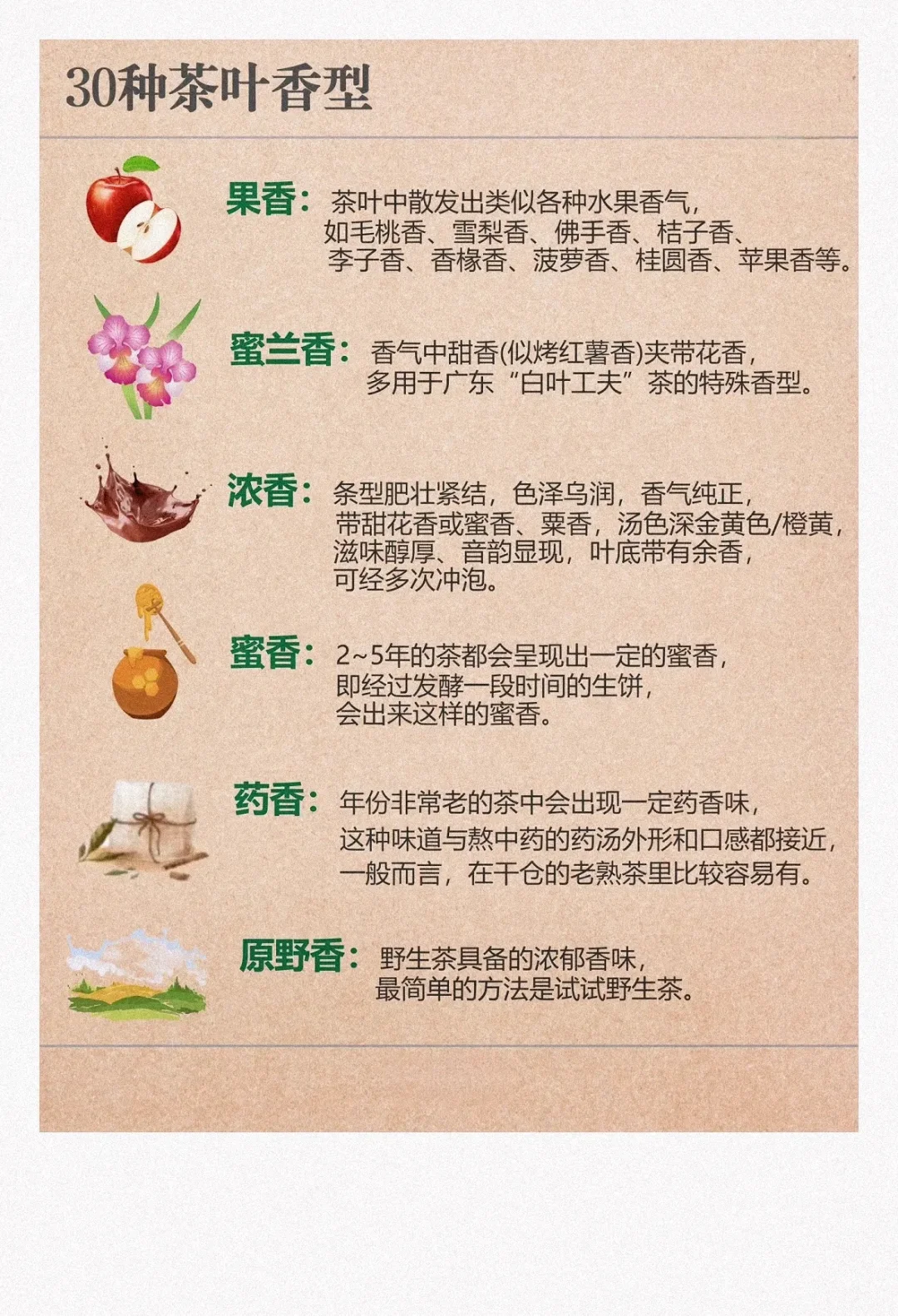 30种茶叶香型，能辨别一半算你厉害
