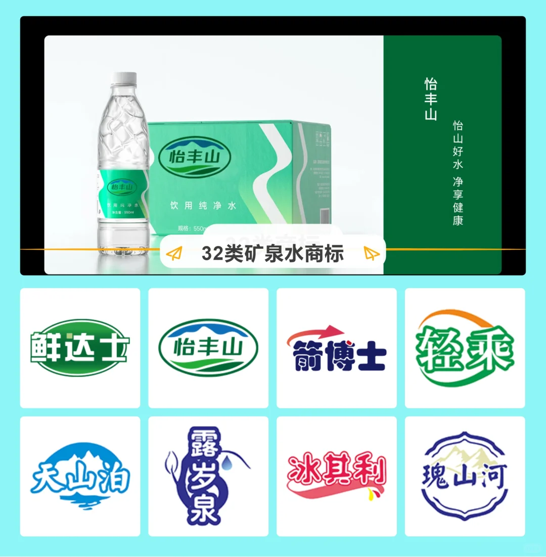 32类 矿泉水 饮用水? 商标推荐