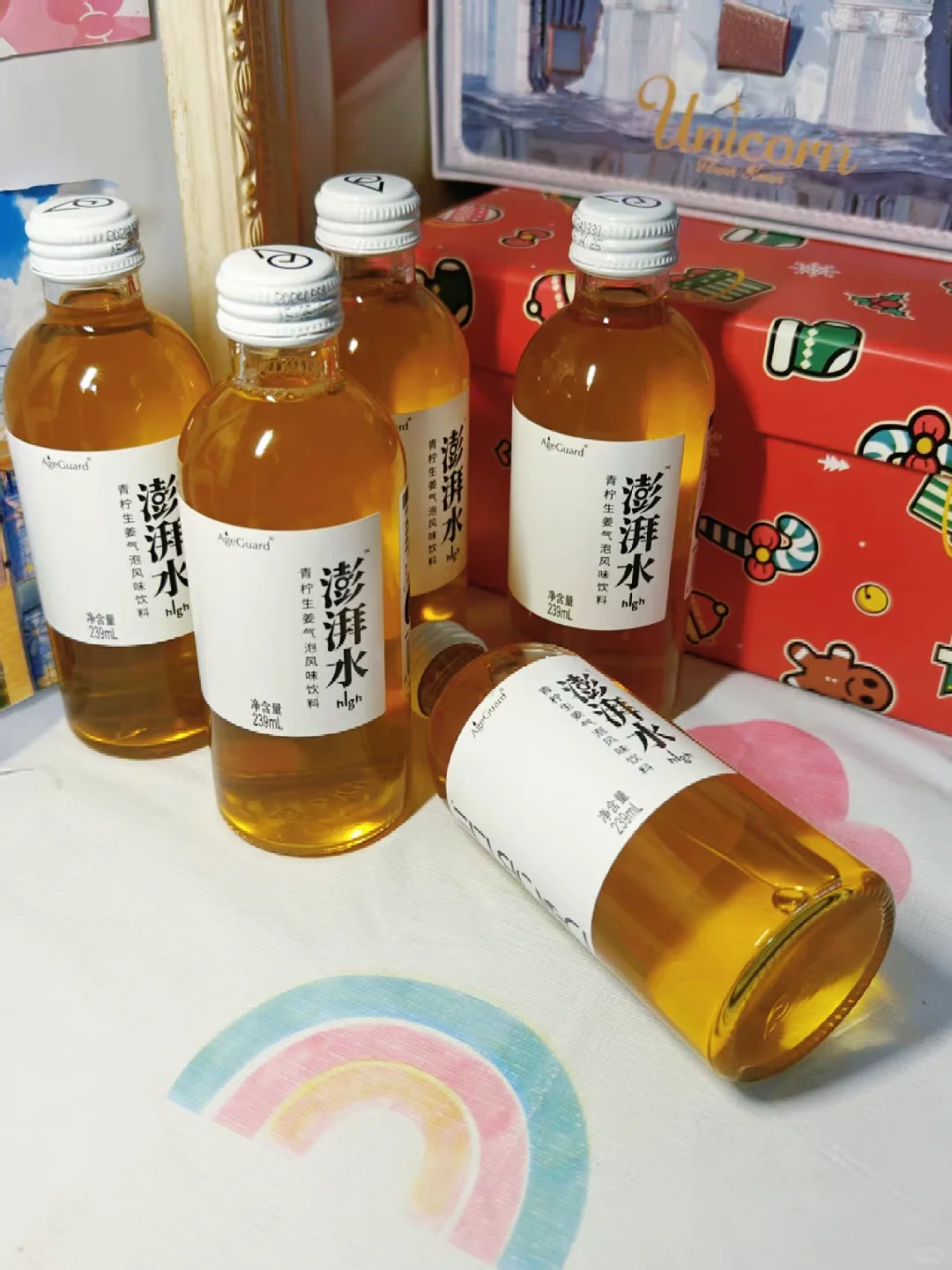 青柠➕生姜 神仙搭配的小饮料~~