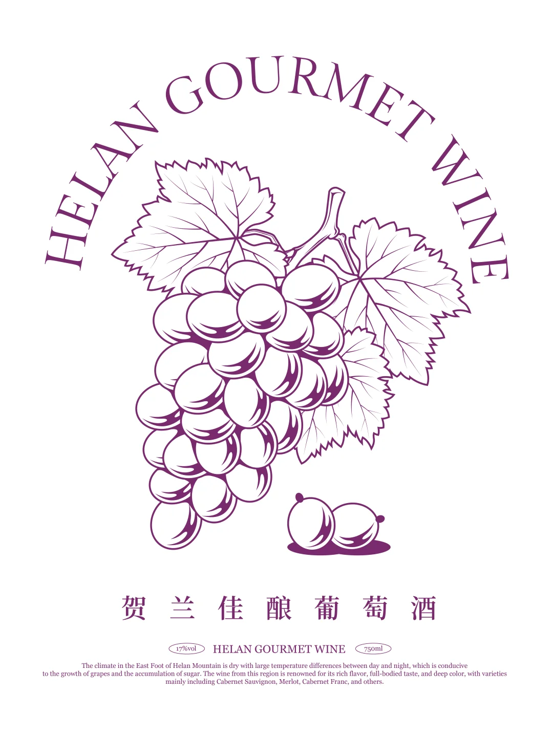 ??葡萄酒包装设计｜矢量插画