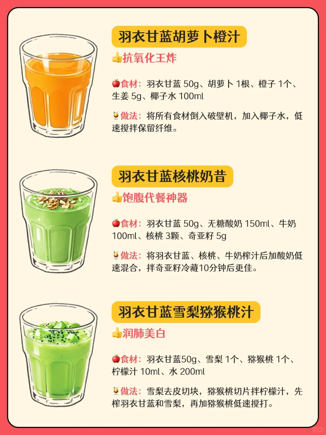 6款羽衣甘蓝果蔬汁公式?超级食物的魅力