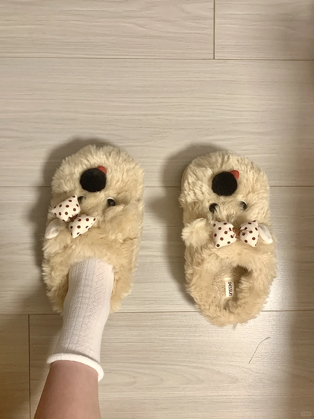 秋冬和我一杯奶茶钱的棕色小狗鞋鞋适配！！！