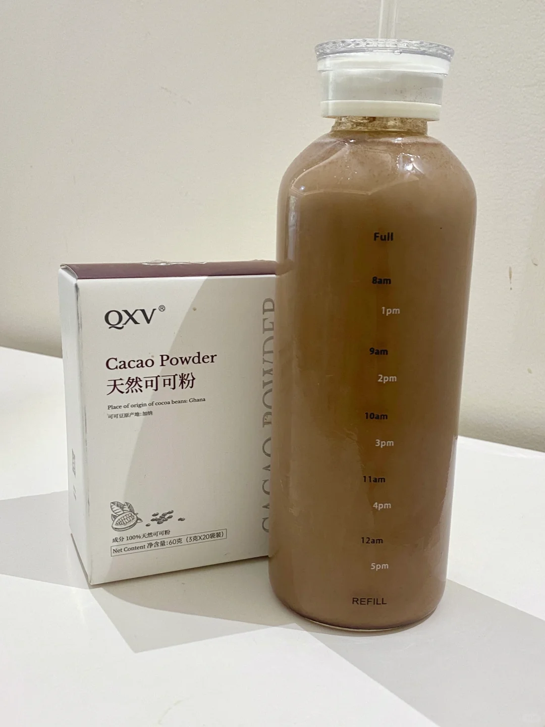 连喝一个月可可...真的白太快了