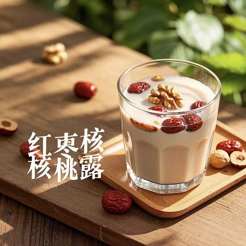 养生达人私藏！红枣核桃露，好喝又滋补