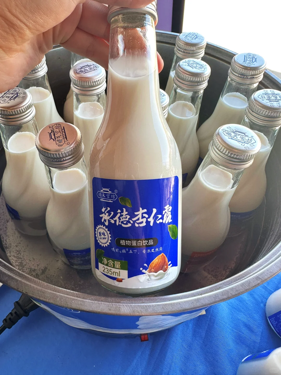 玻璃瓶装杏仁露全国招商啦～