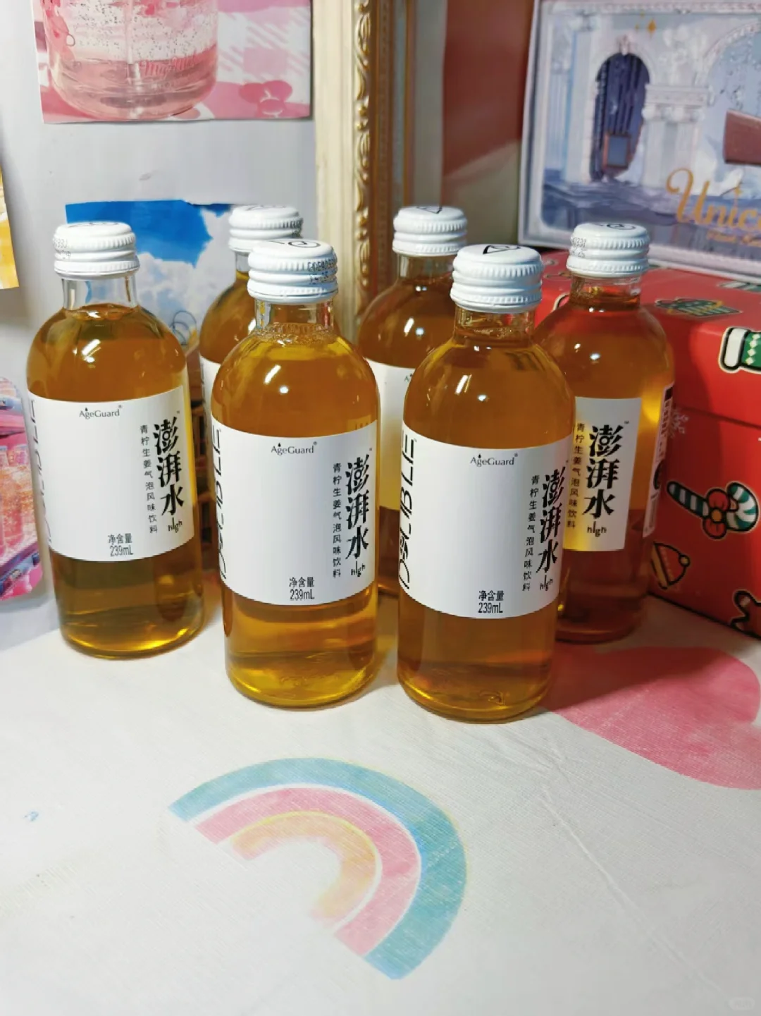 青柠➕生姜 神仙搭配的小饮料~~