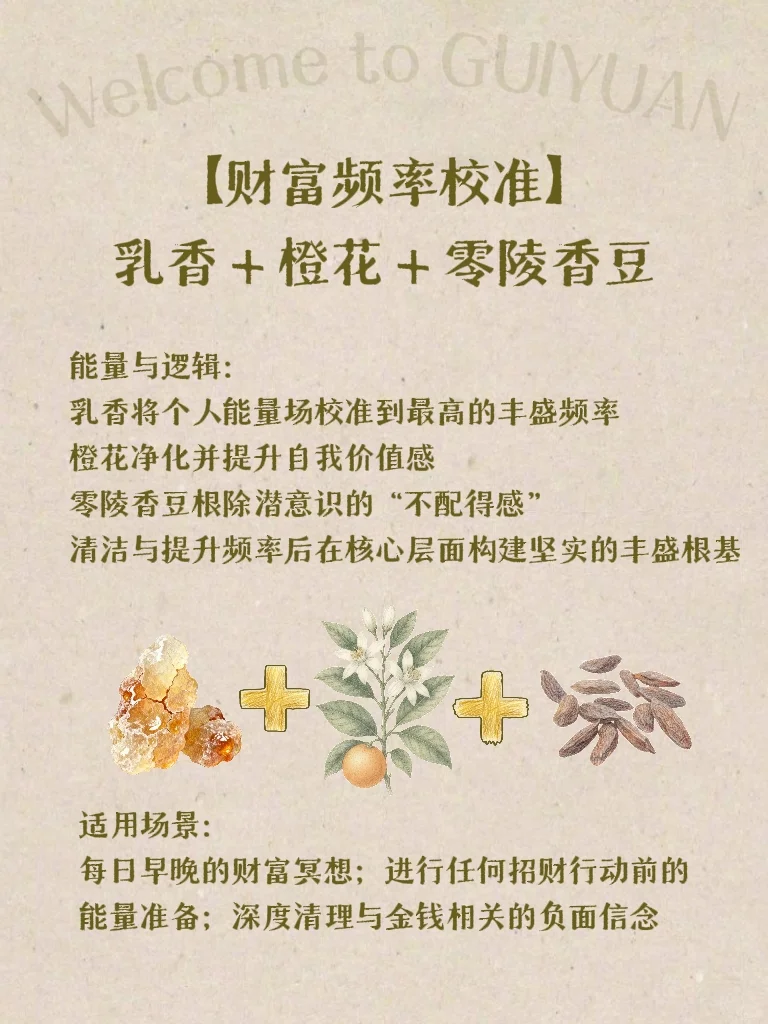 五行×香气｜财神爷偏爱的香气&组合（2）