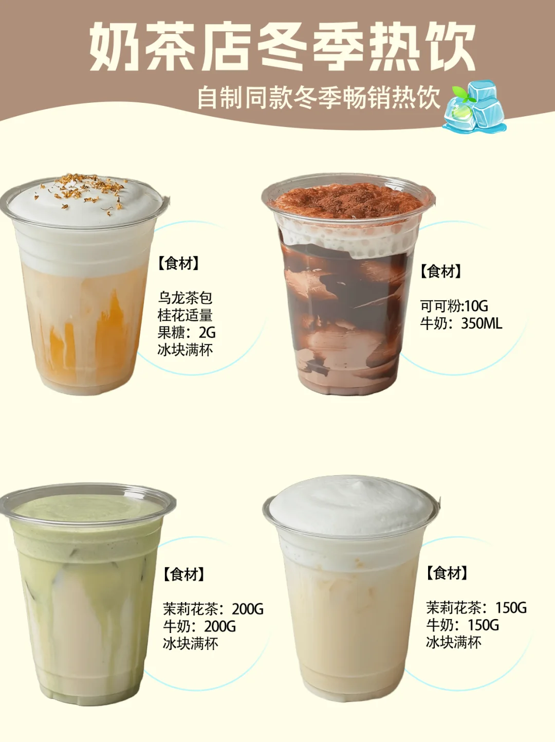 奶茶脑袋看过来！四款热饮自制，好喝到跺脚