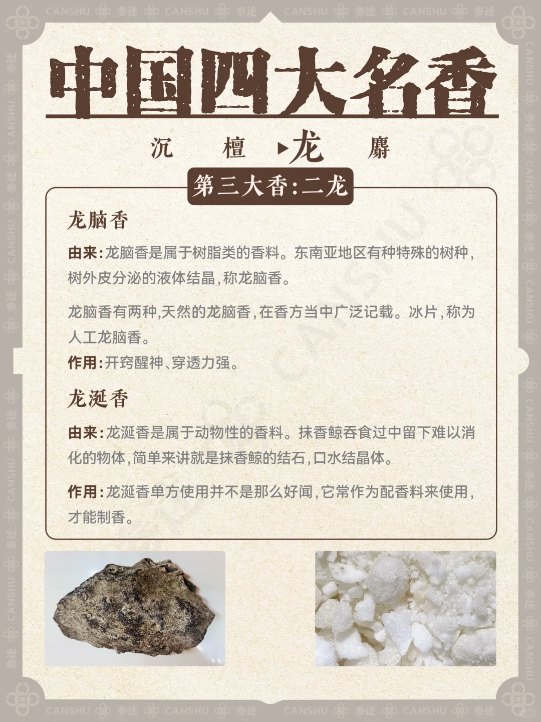 香学科普｜一分钟认识中国四大名香