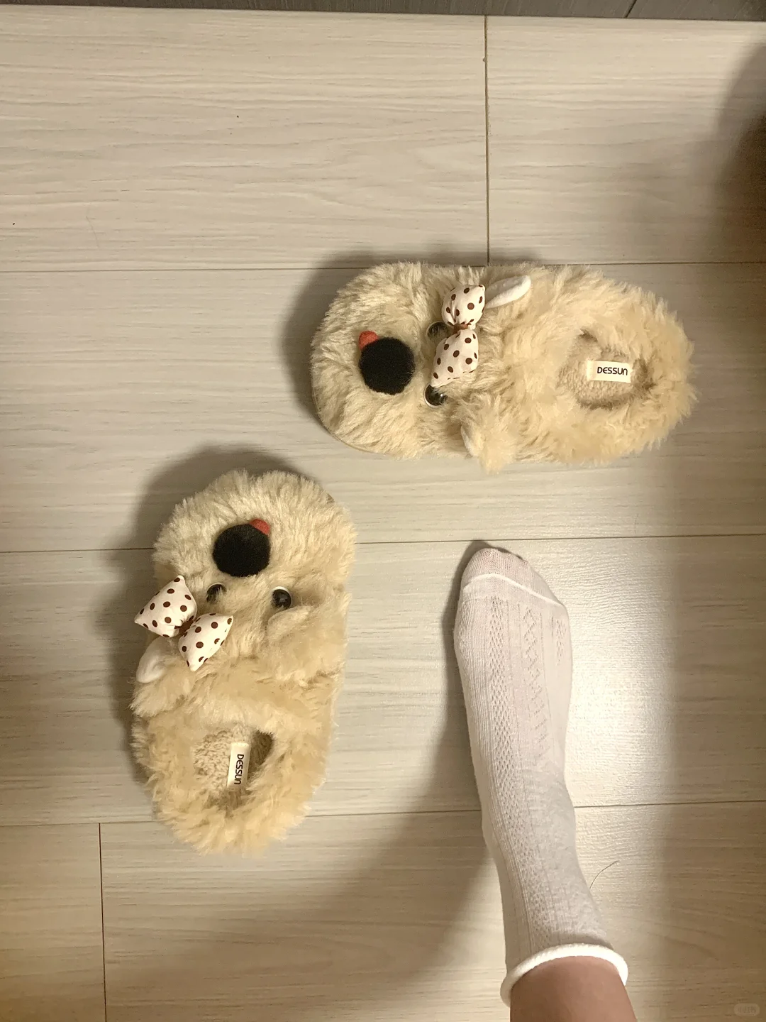 秋冬和我一杯奶茶钱的棕色小狗鞋鞋适配！！！