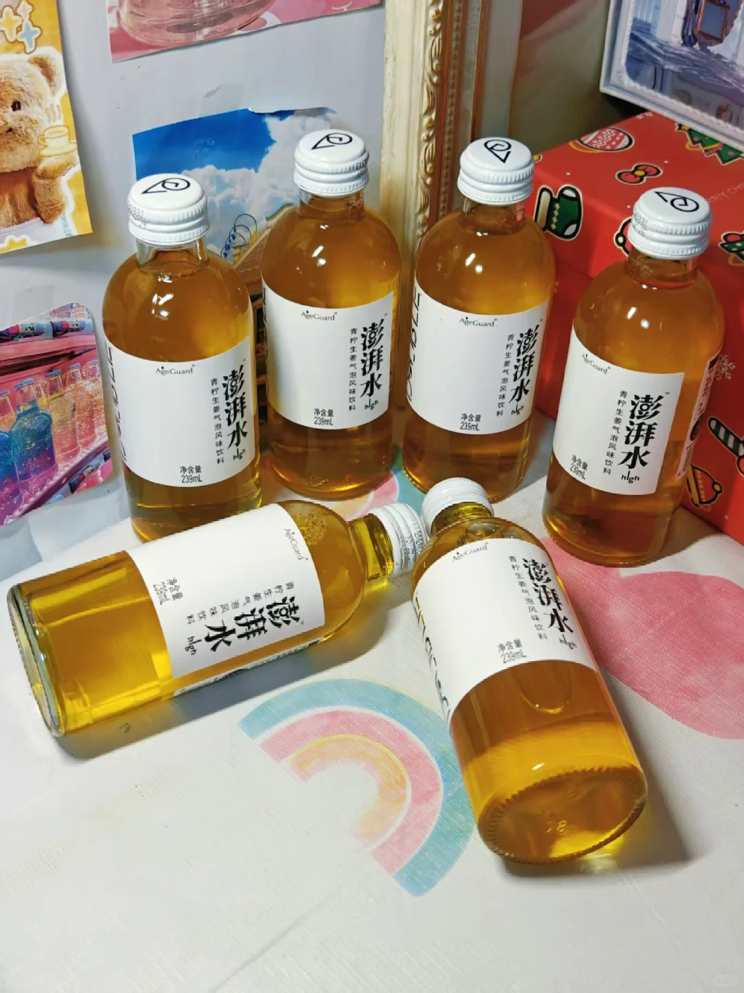 青柠➕生姜 神仙搭配的小饮料~~