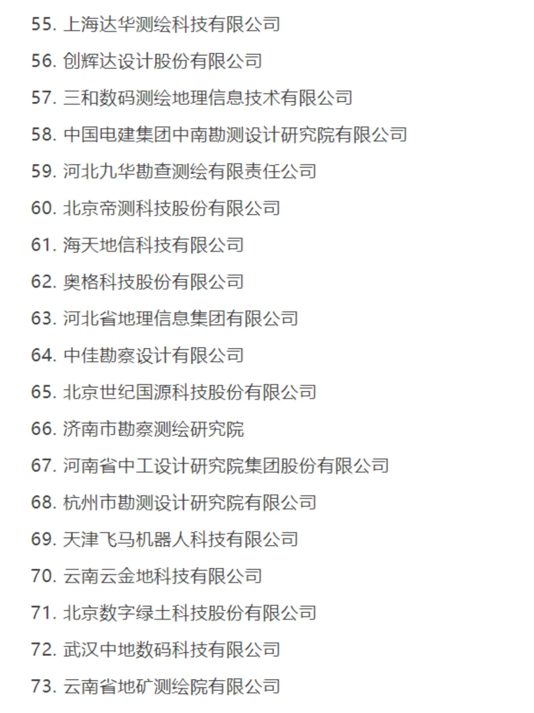 25年地信产业百强企业、具活力中小企业榜单