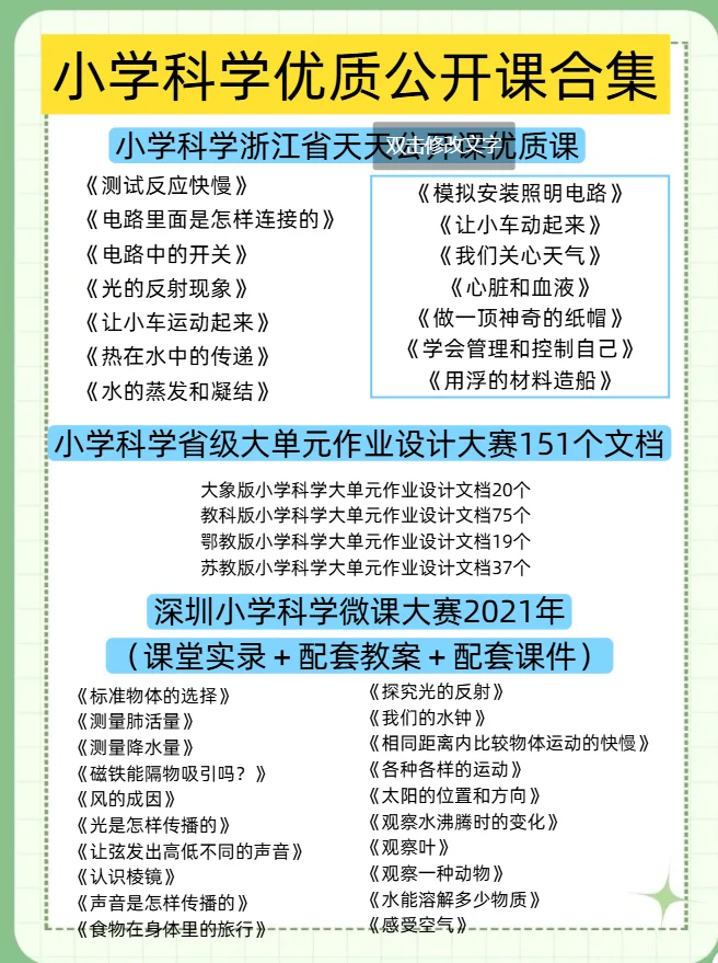 教育局小道消息，有点羡慕小学科学老师