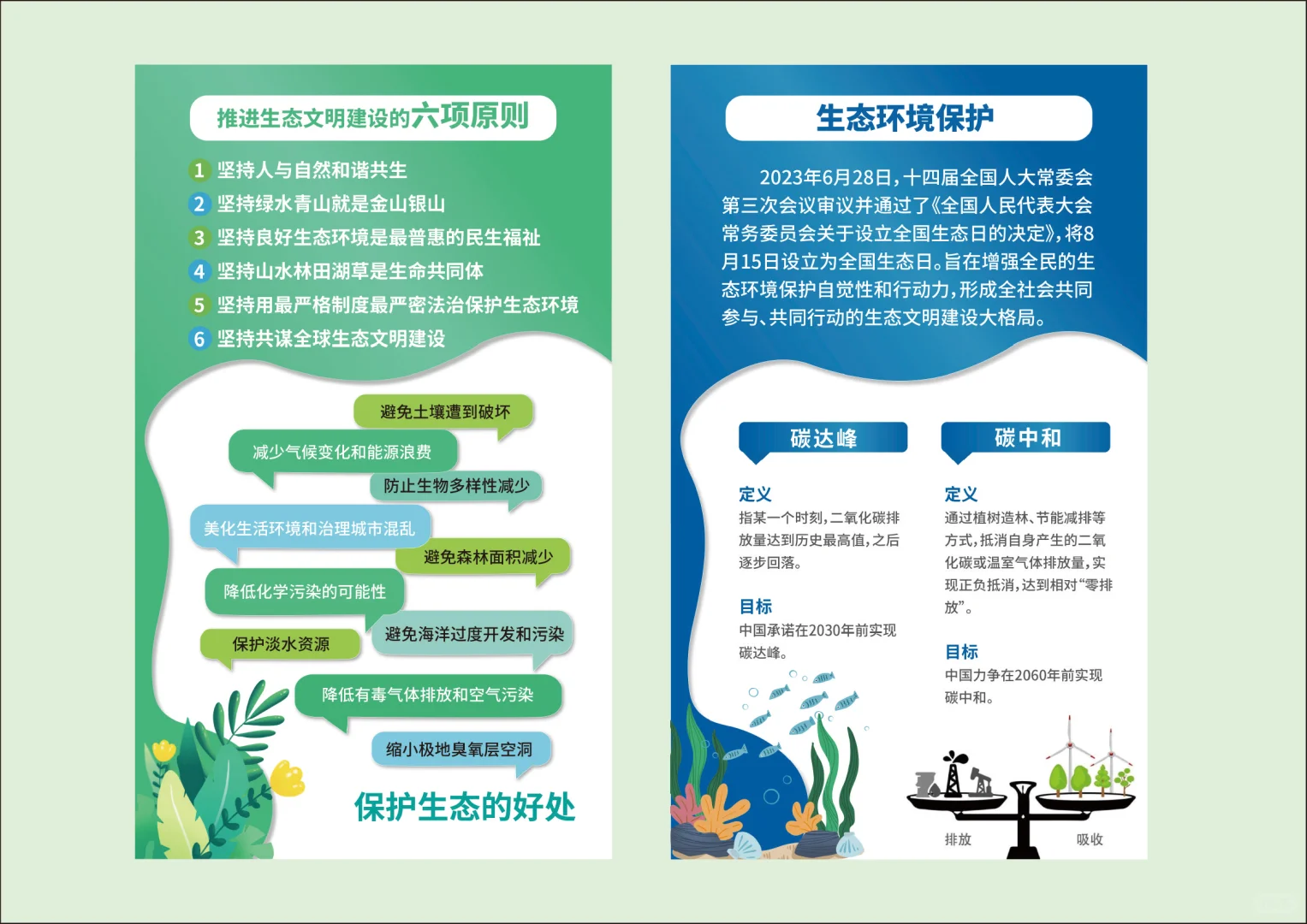 生态文明建设｜保护环境｜宣传展架