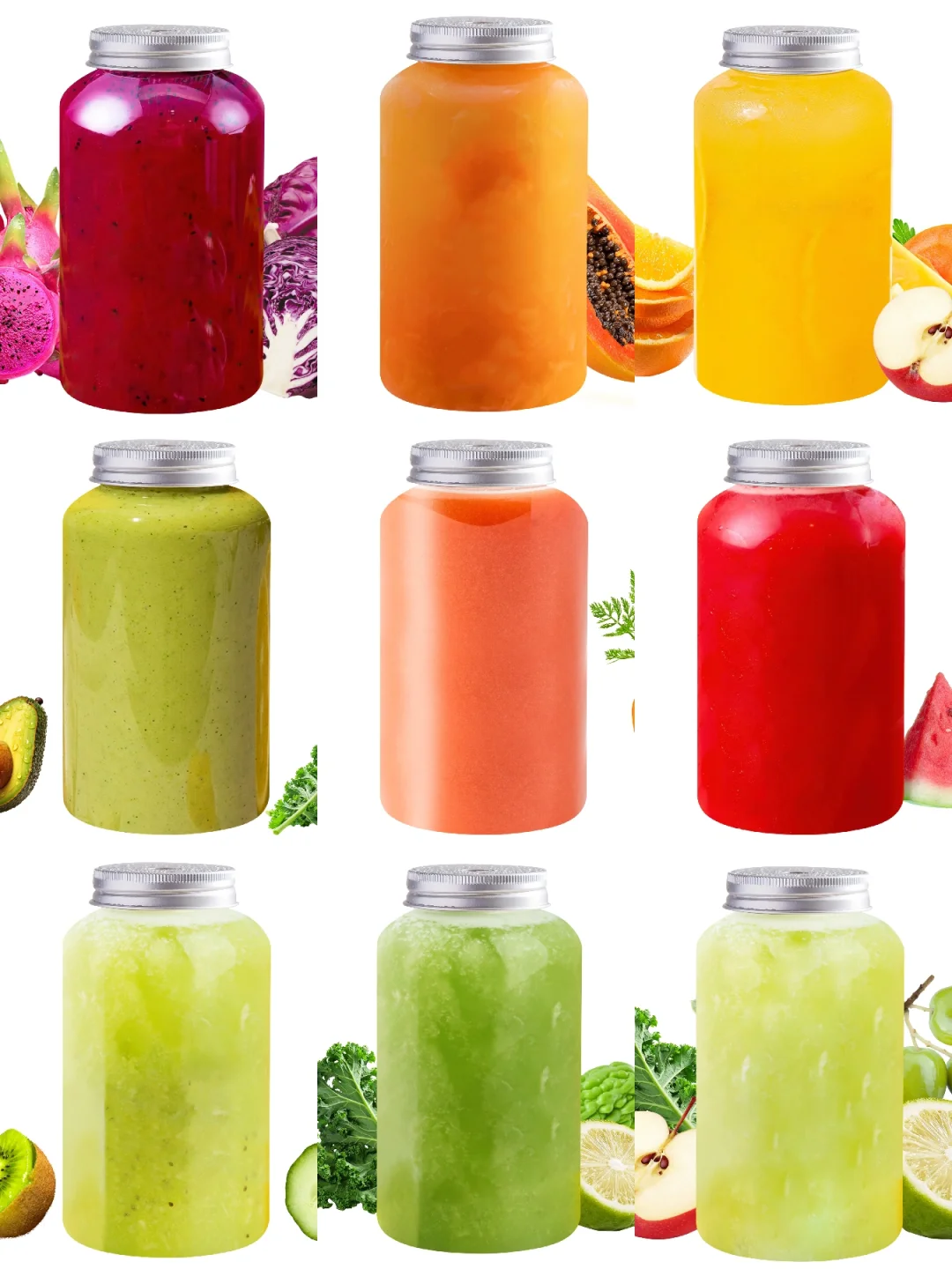 1000ml一瓶羽衣甘蓝纤体瓶果汁西瓜汁