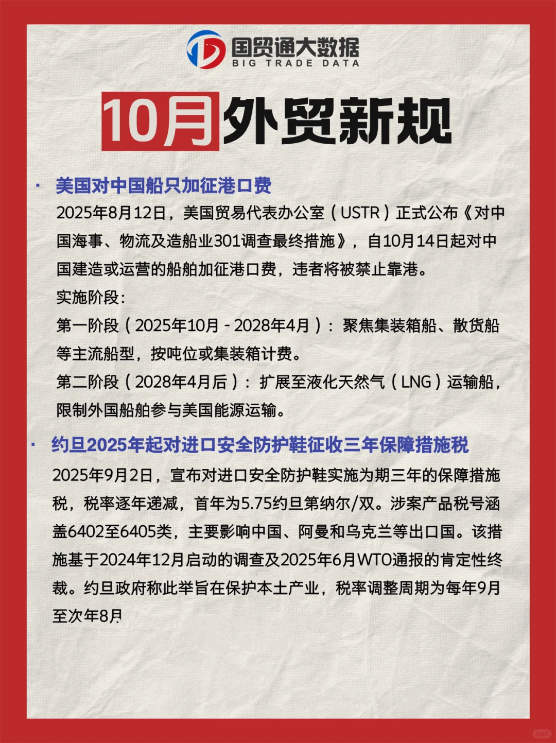 10月外贸新规，你一定要知道！