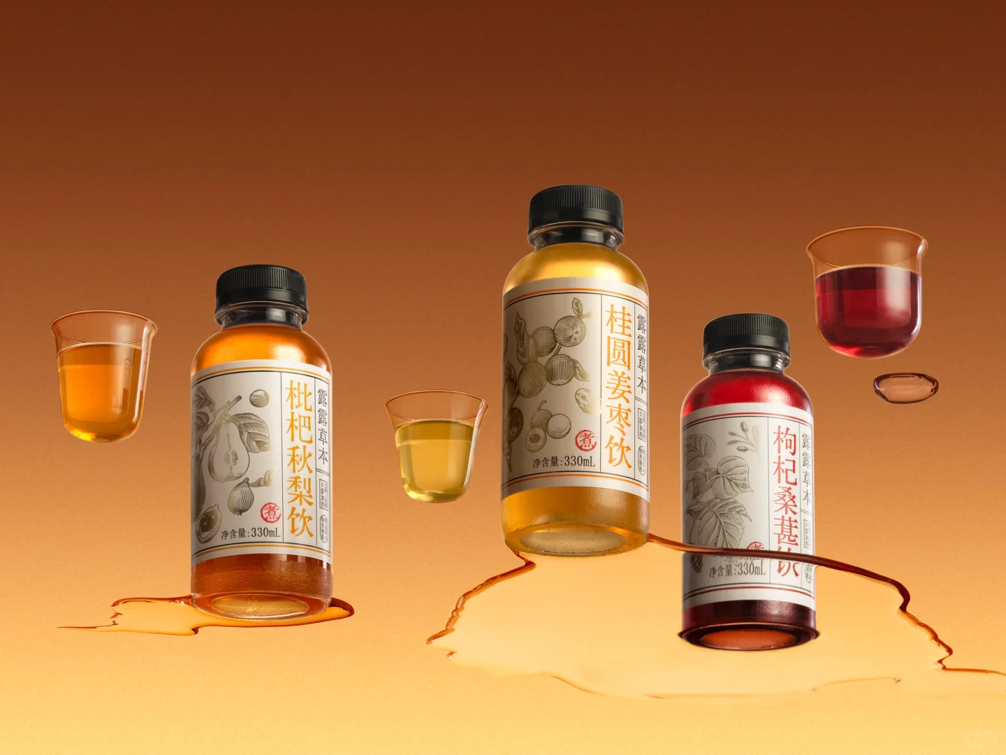 包装要会说话，强功效的养生饮露露草本