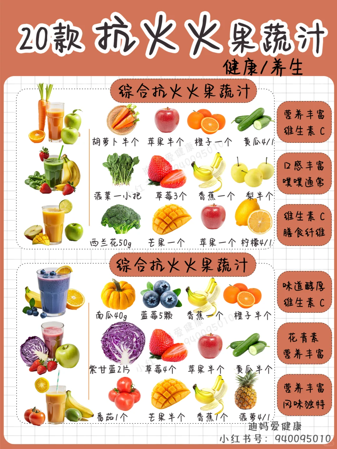 内调外养饮食养生日常自制神仙饮品果蔬汁