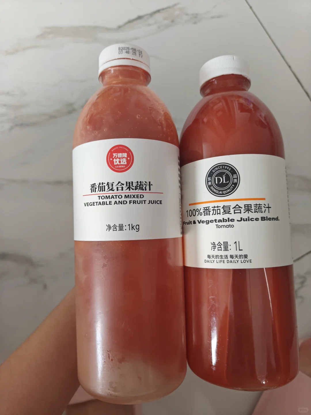 胖东来vs万德隆番茄汁