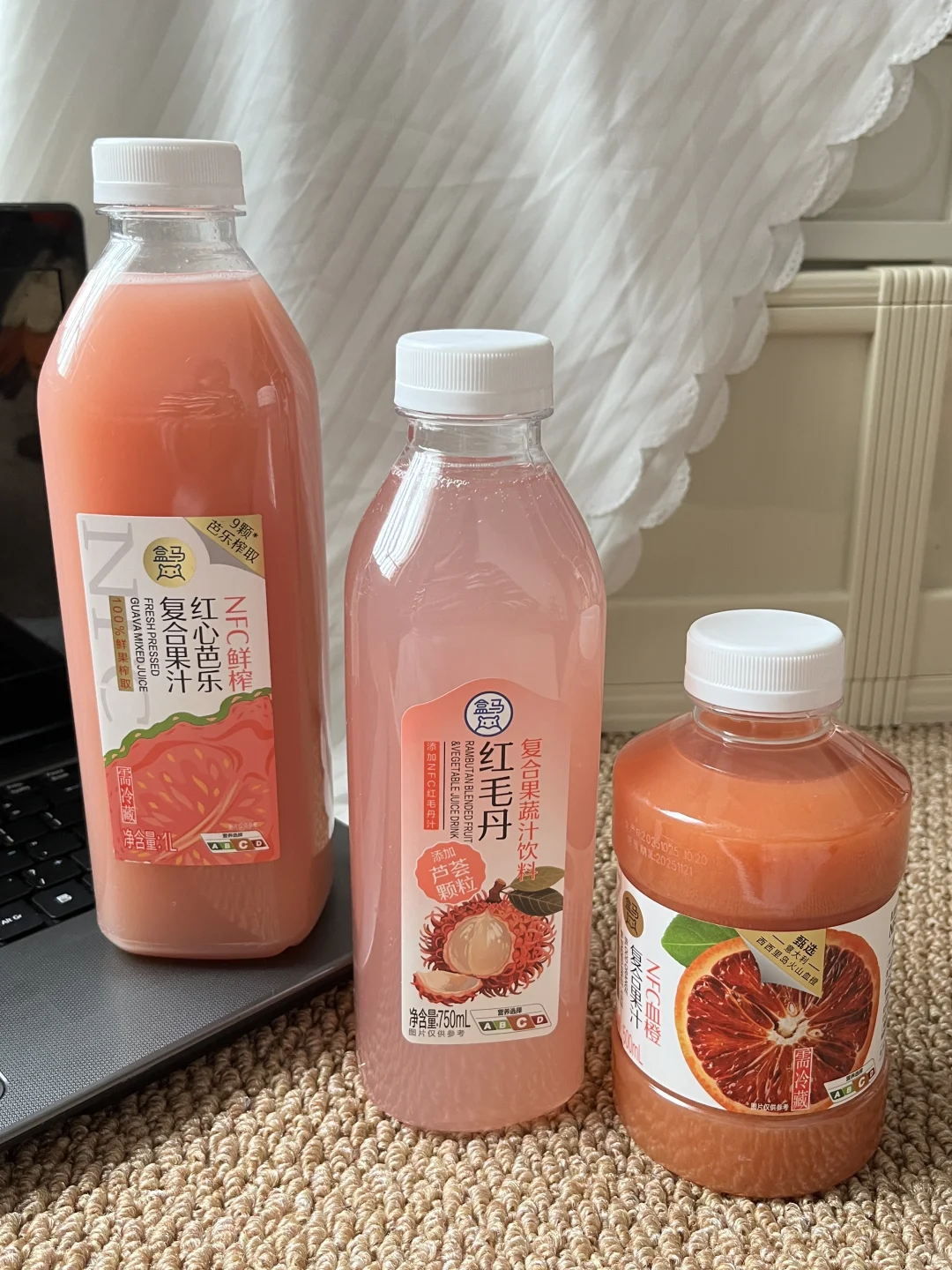 被盒马这波粉色果汁圈粉了！！