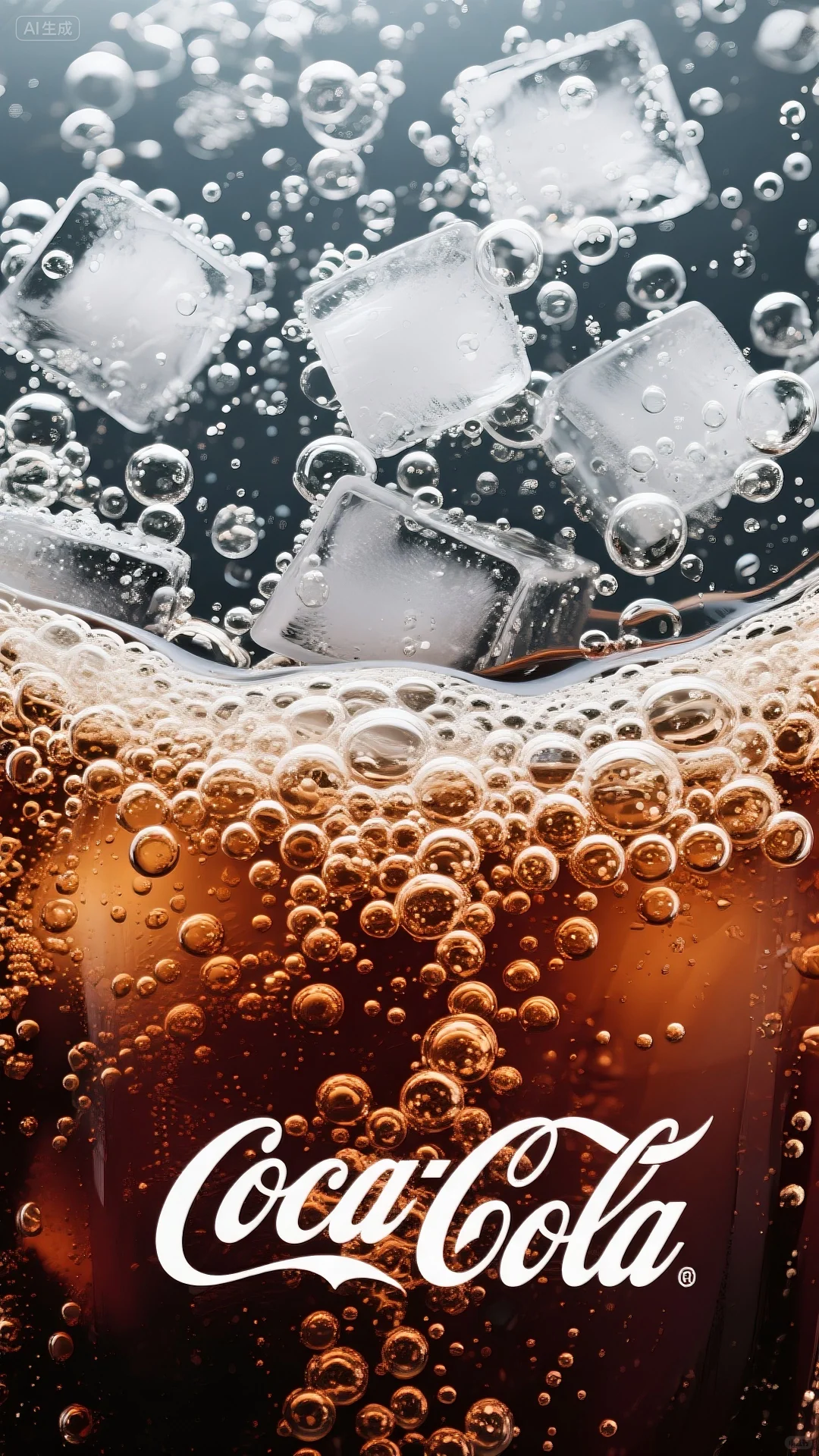 可口可乐冰块壁纸✨