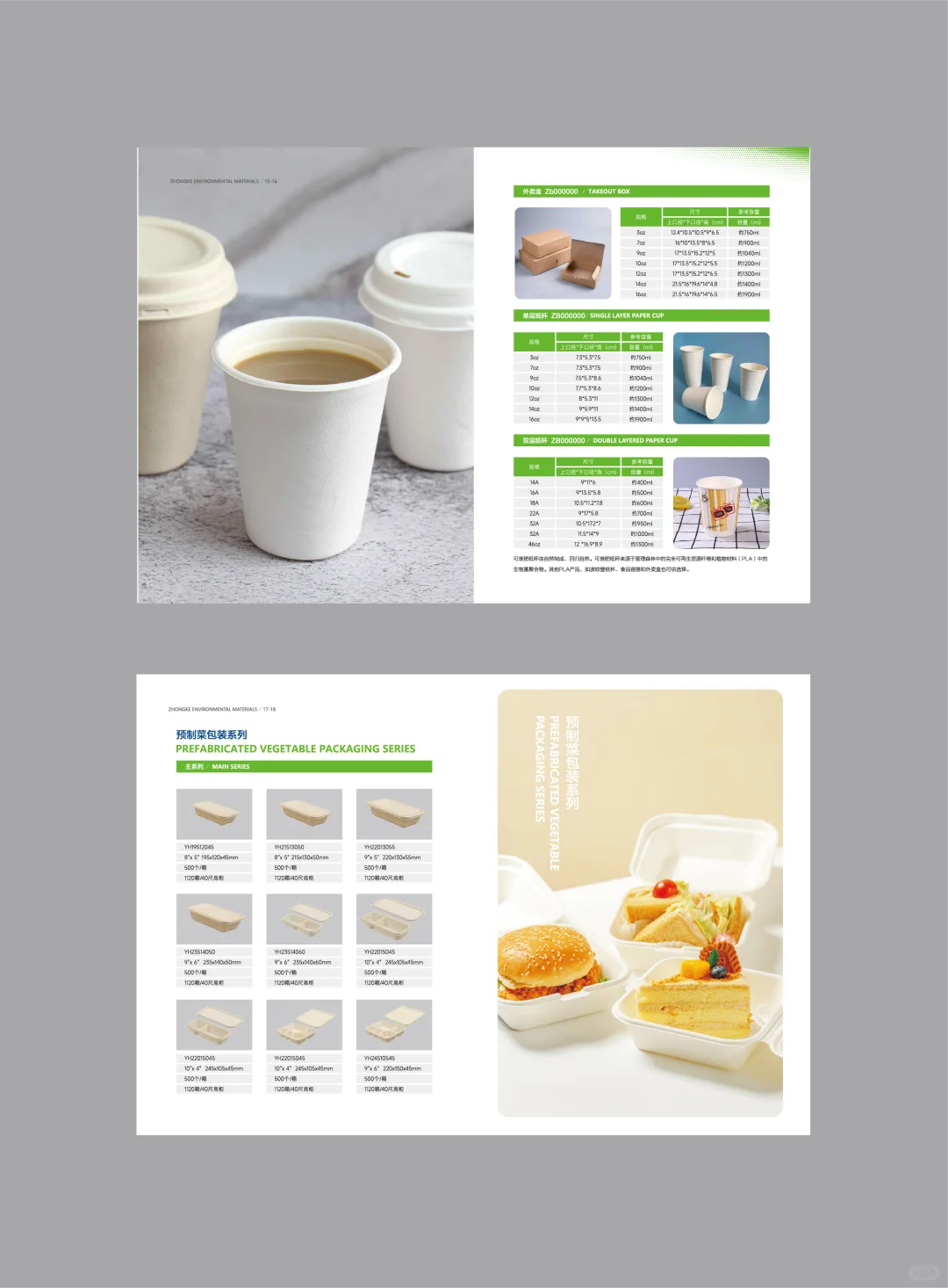外贸英文 环保科技可降解餐具材料画册设计